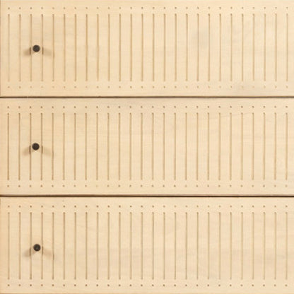 68" Natural Solid Wood Six Drawer Dresser
