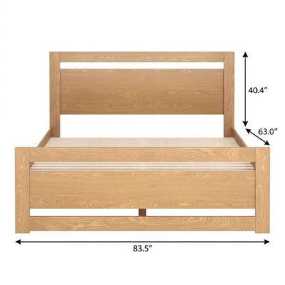 Black Wood Queen Bed Frame