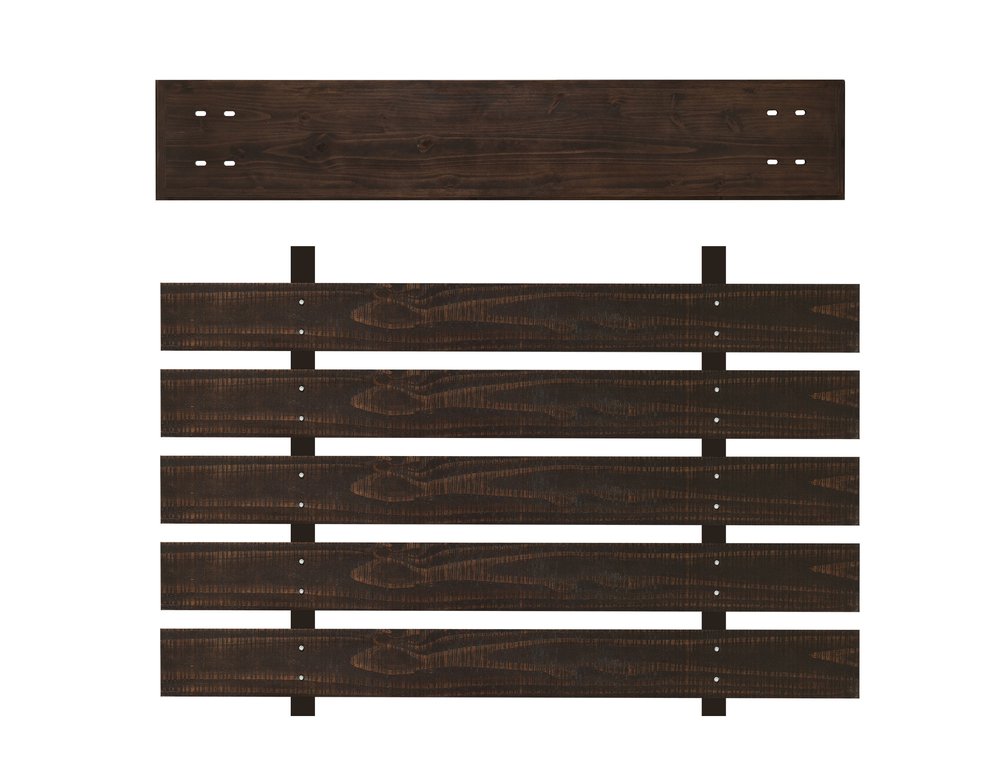 96" Distressed Solid Wood Entertainment Center