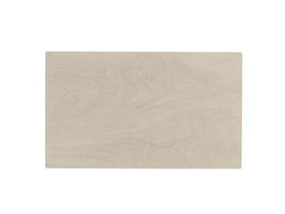 59" Antiqued White Wood Dining Table