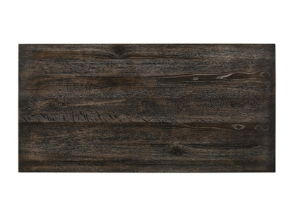 60" Gray Wood Dining Table