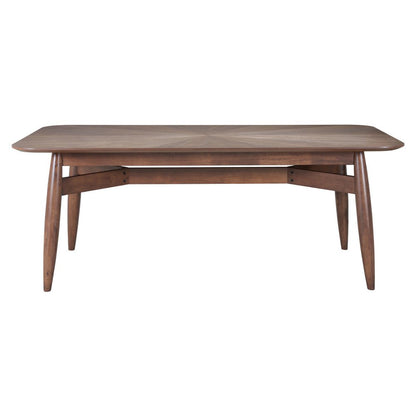 78" Espresso Solid Wood Dining Table