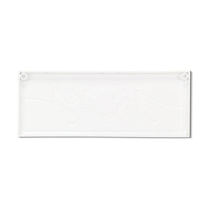 7" X 19" White and Red Christmas Joy Metal Wall Decor