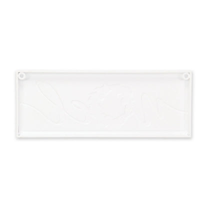 7" X 19" White and Red Christmas Noel Metal Wall Decor