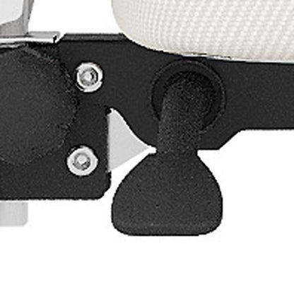 White And Black Swivel Rolling Office Chair