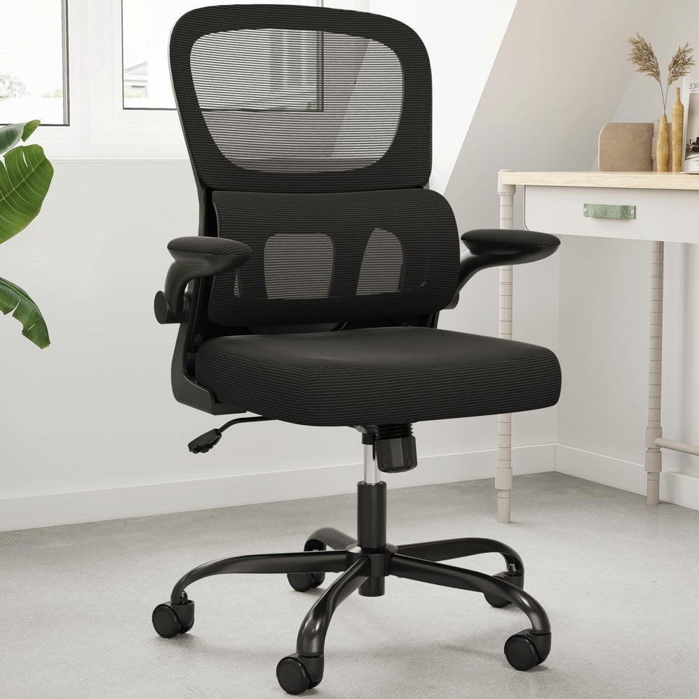 Black Swivel Rolling Office Chair