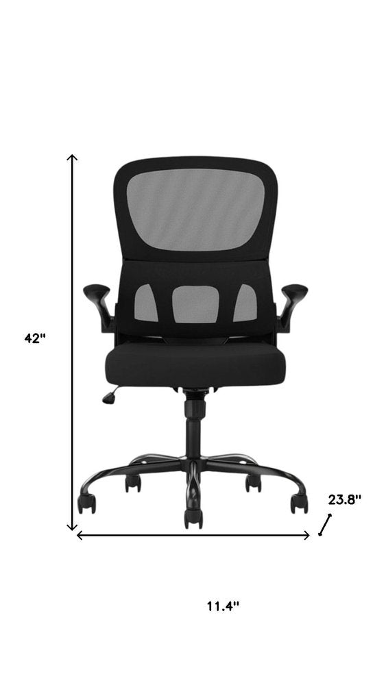 Black Swivel Rolling Office Chair