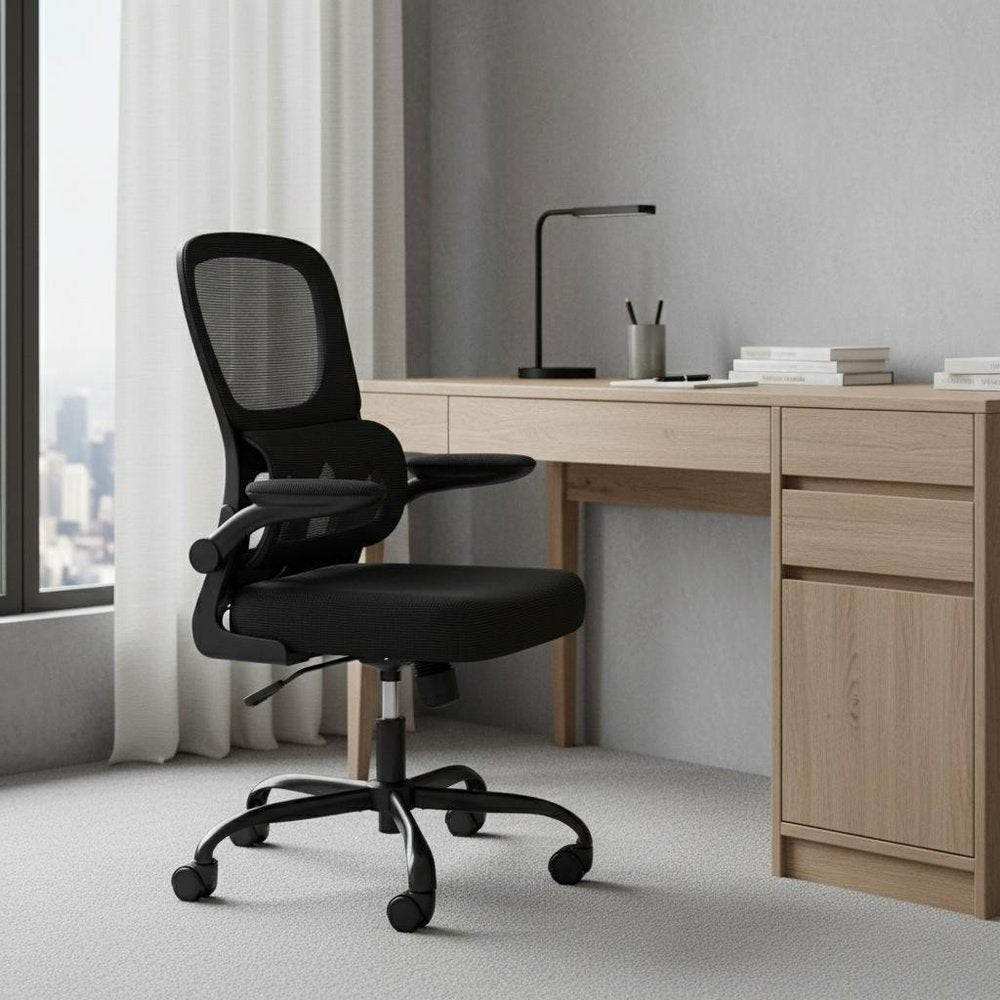Black Swivel Rolling Office Chair