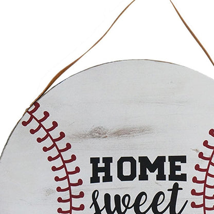 Set of Two Brown And White Home Sweet Home Wood Wall Decor