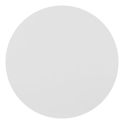 20" White Aluminum Round Outdoor Side Table