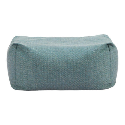 34" Green Olefin Outdoor Pouf Ottoman