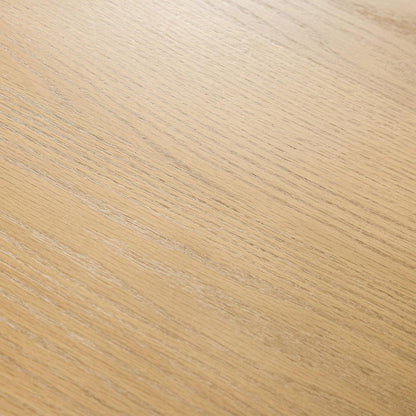79" Natural Wood Double Pedestal Base Oval Dining Table