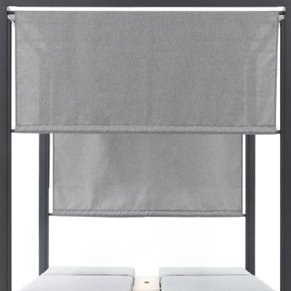 64" X 64" Gray Aluminum Gazebo