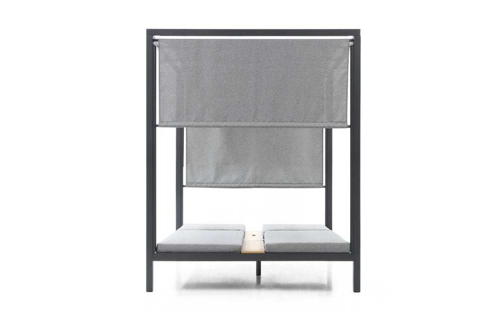 64" X 64" Gray Aluminum Gazebo