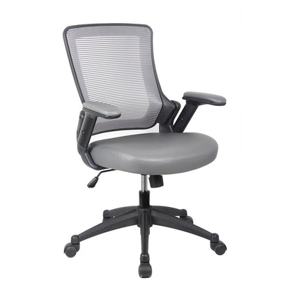 Gray Adjustable Height Swivel Rolling Office Chair