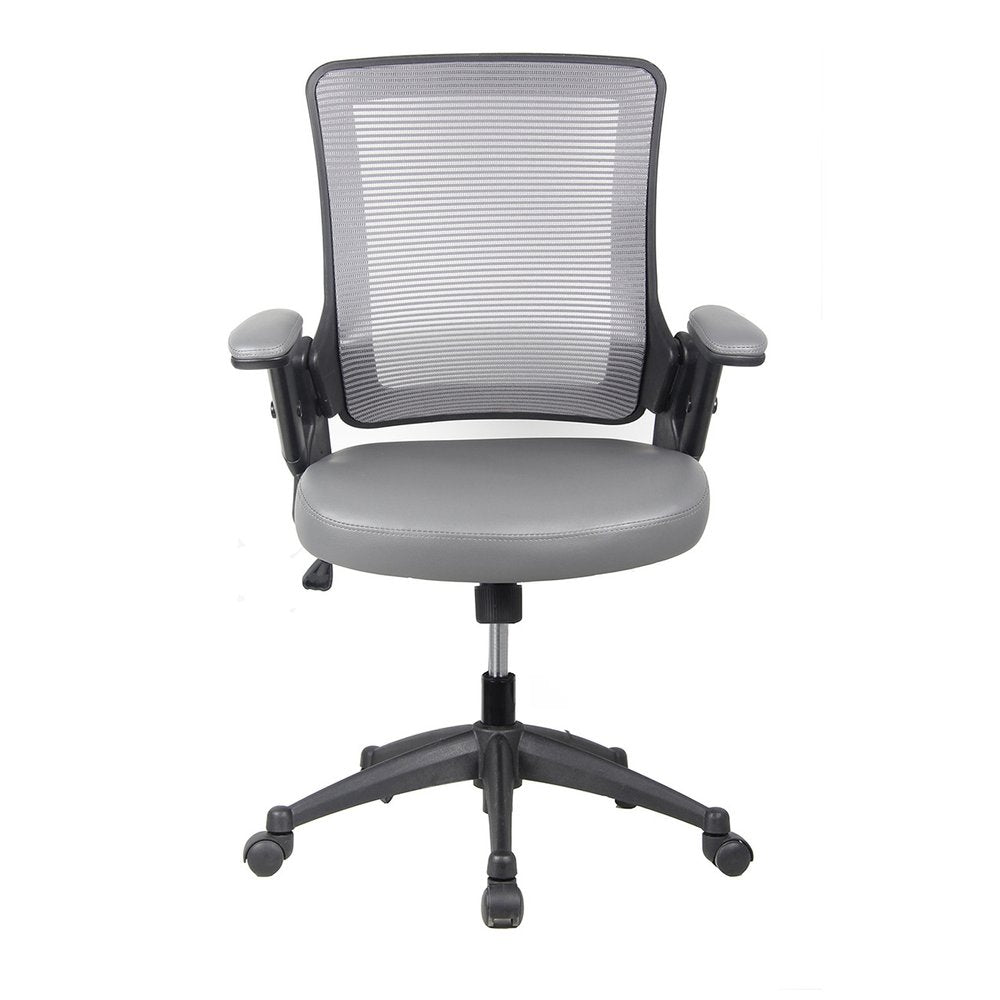 Gray Adjustable Height Swivel Rolling Office Chair