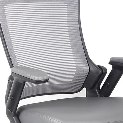 Gray Adjustable Height Swivel Rolling Office Chair