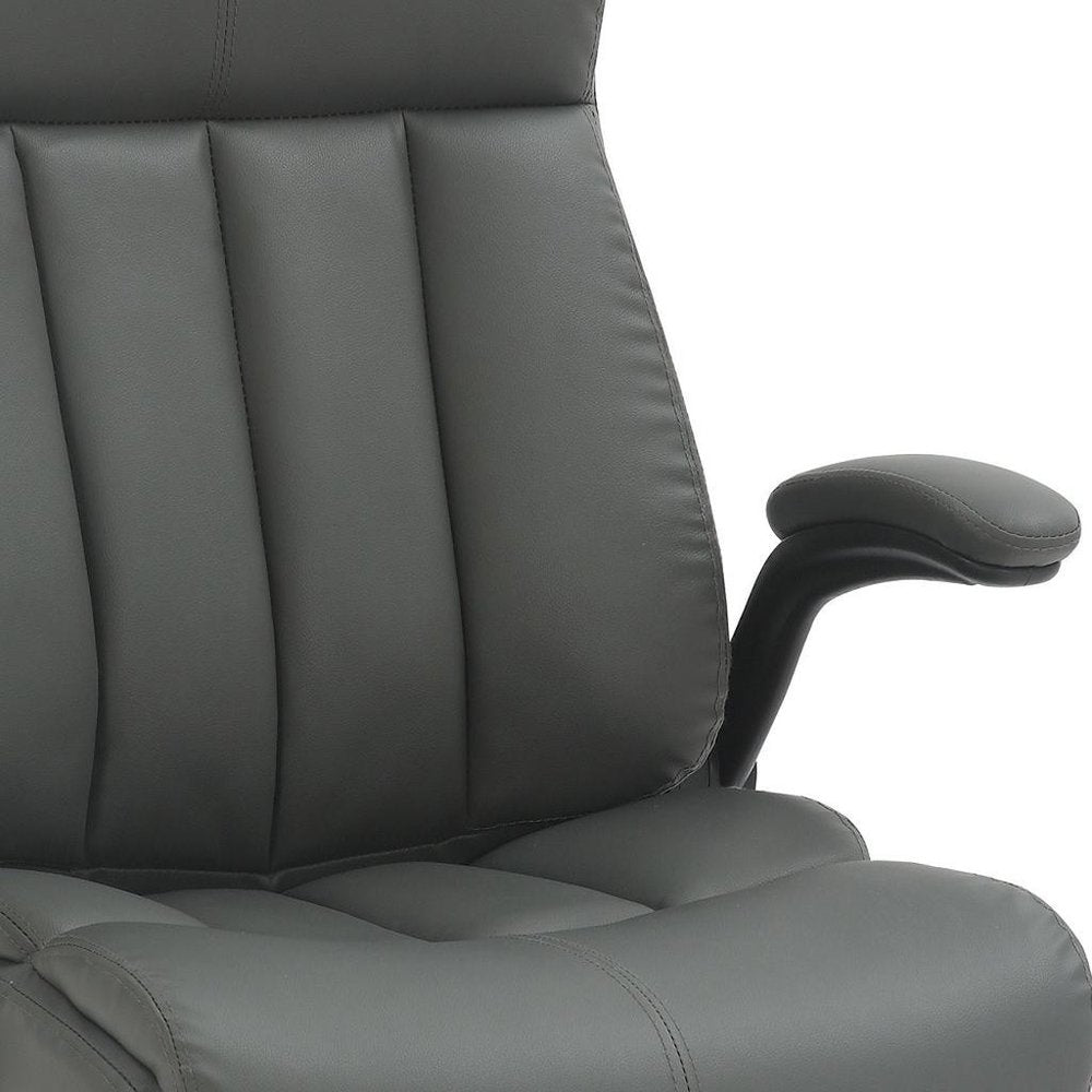 Black Adjustable Height Swivel Rolling Executive Office Chair