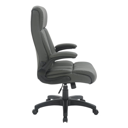 Black Adjustable Height Swivel Rolling Executive Office Chair