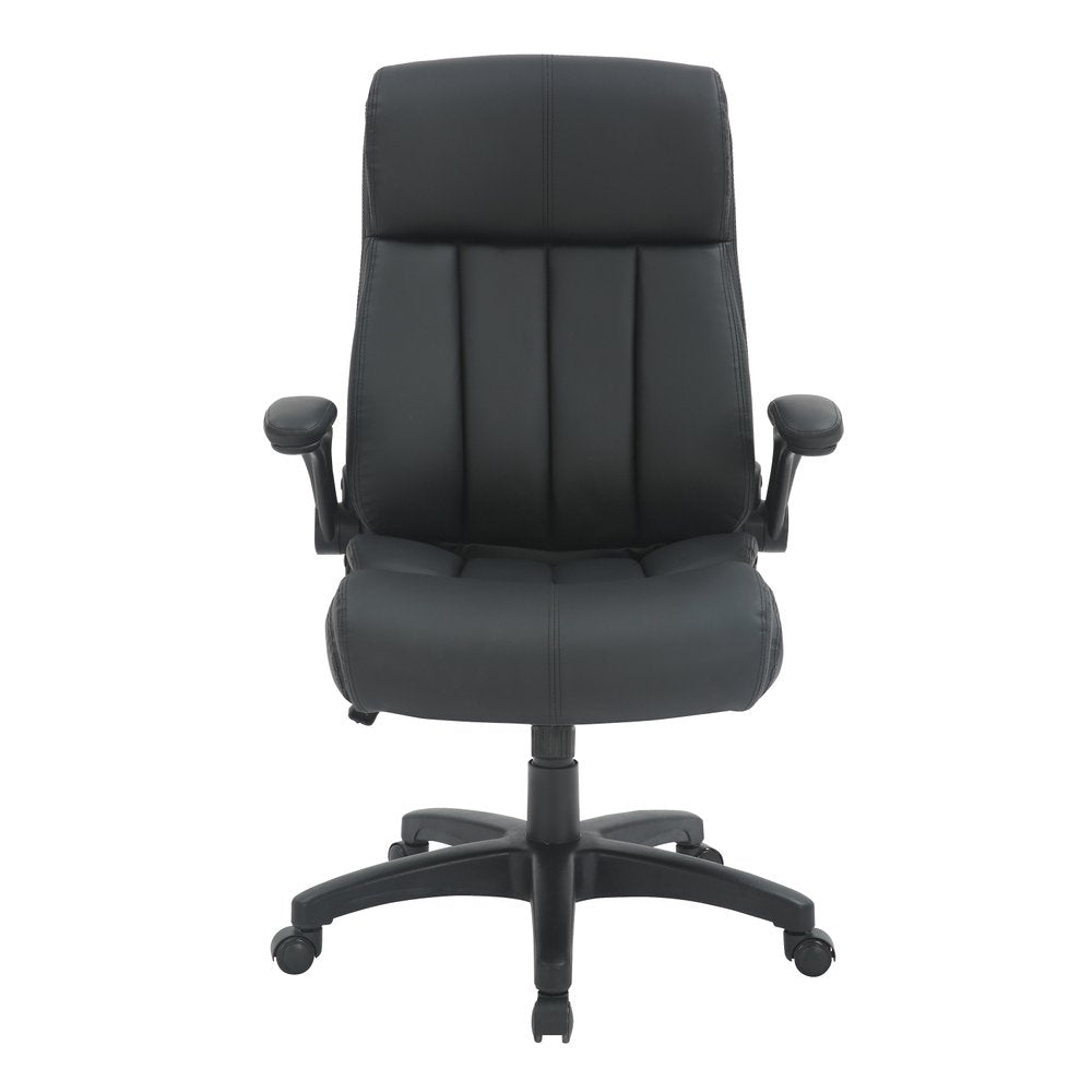 Black Adjustable Height Swivel Rolling Executive Office Chair