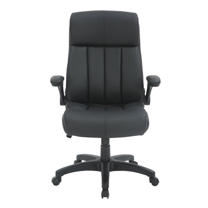 Black Adjustable Height Swivel Rolling Executive Office Chair