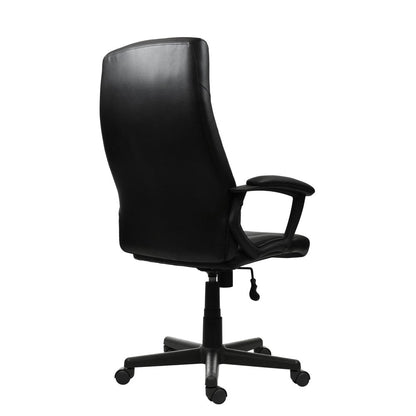 Black Adjustable Height Swivel Rolling Executive Office Chair