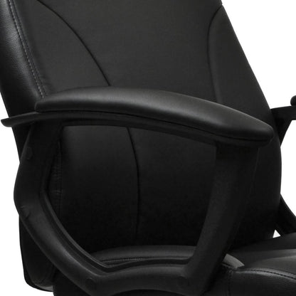 Black Adjustable Height Swivel Rolling Executive Office Chair