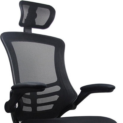 Black Adjustable Height Swivel Rolling Executive Office Chair