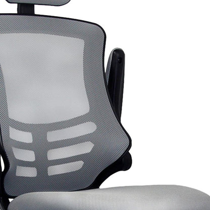 Black Adjustable Height Swivel Rolling Executive Office Chair