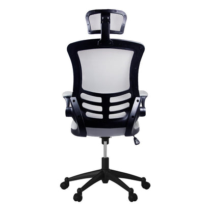 Black Adjustable Height Swivel Rolling Executive Office Chair