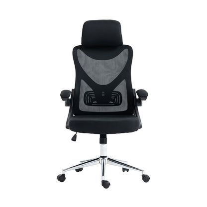 Black Adjustable Height Swivel Rolling Office Chair