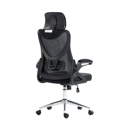 Black Adjustable Height Swivel Rolling Office Chair