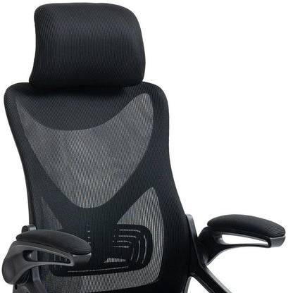 Black Adjustable Height Swivel Rolling Office Chair