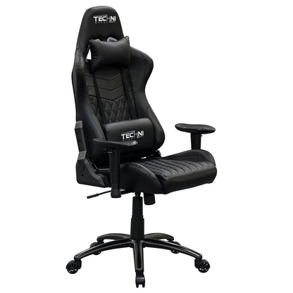 Black Swivel Rolling Racecar Gaming Chair