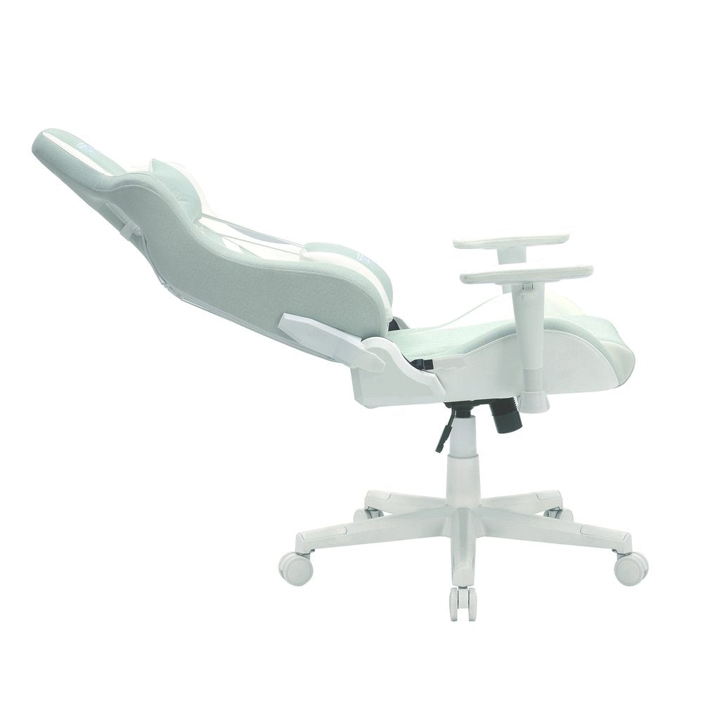 Mint Green And White Swivel Rolling Gaming Chair