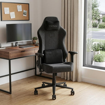 Black Swivel Rolling Gaming Chair