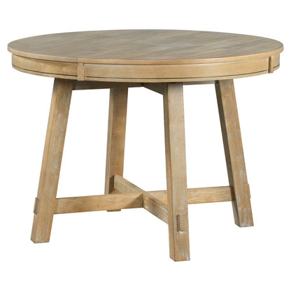 58" Natural Wood Removable Leaf Oval Extendable Dining Table