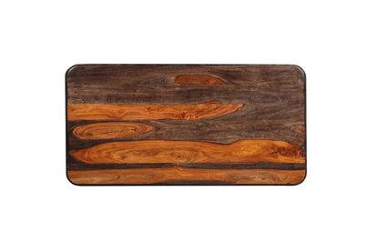 51" Dark Brown Solid Wood Solid Coffee Table