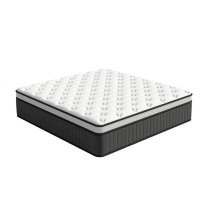 12" Twin Memory Foam Medium Euro Top Hybrid Mattress
