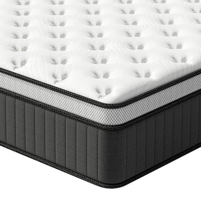 12" Twin Memory Foam Medium Euro Top Hybrid Mattress
