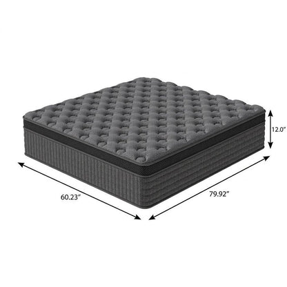 12" Queen Lumbar Support Memory Foam Hybrid Mattress