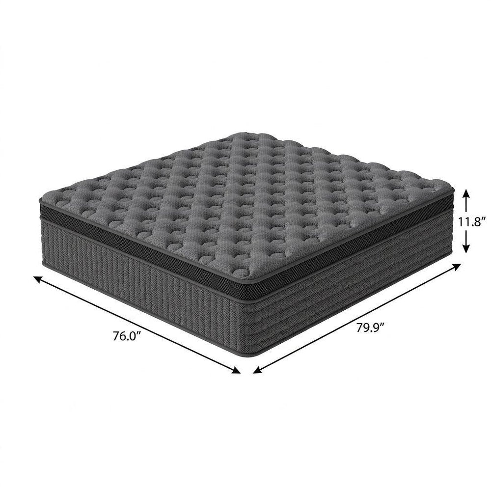 12" Queen Lumbar Support Memory Foam Hybrid Mattress