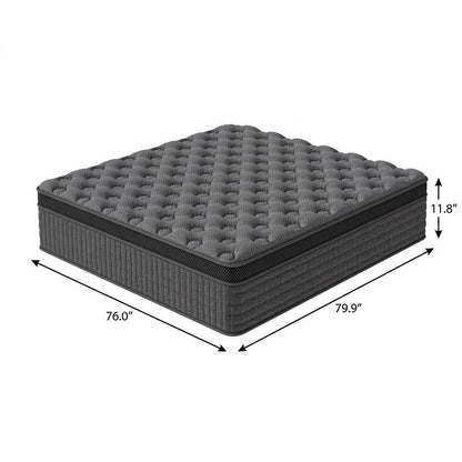 12" Queen Lumbar Support Memory Foam Hybrid Mattress