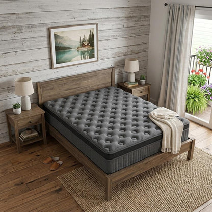 14" Full Double Lumbar Support Memory Foam Hybrid Mattress