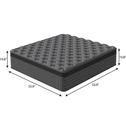 14" Full Double Lumbar Support Memory Foam Hybrid Mattress