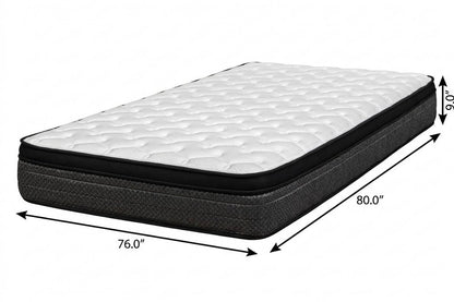 9" Twin Foam Medium Euro Top Foam Mattress