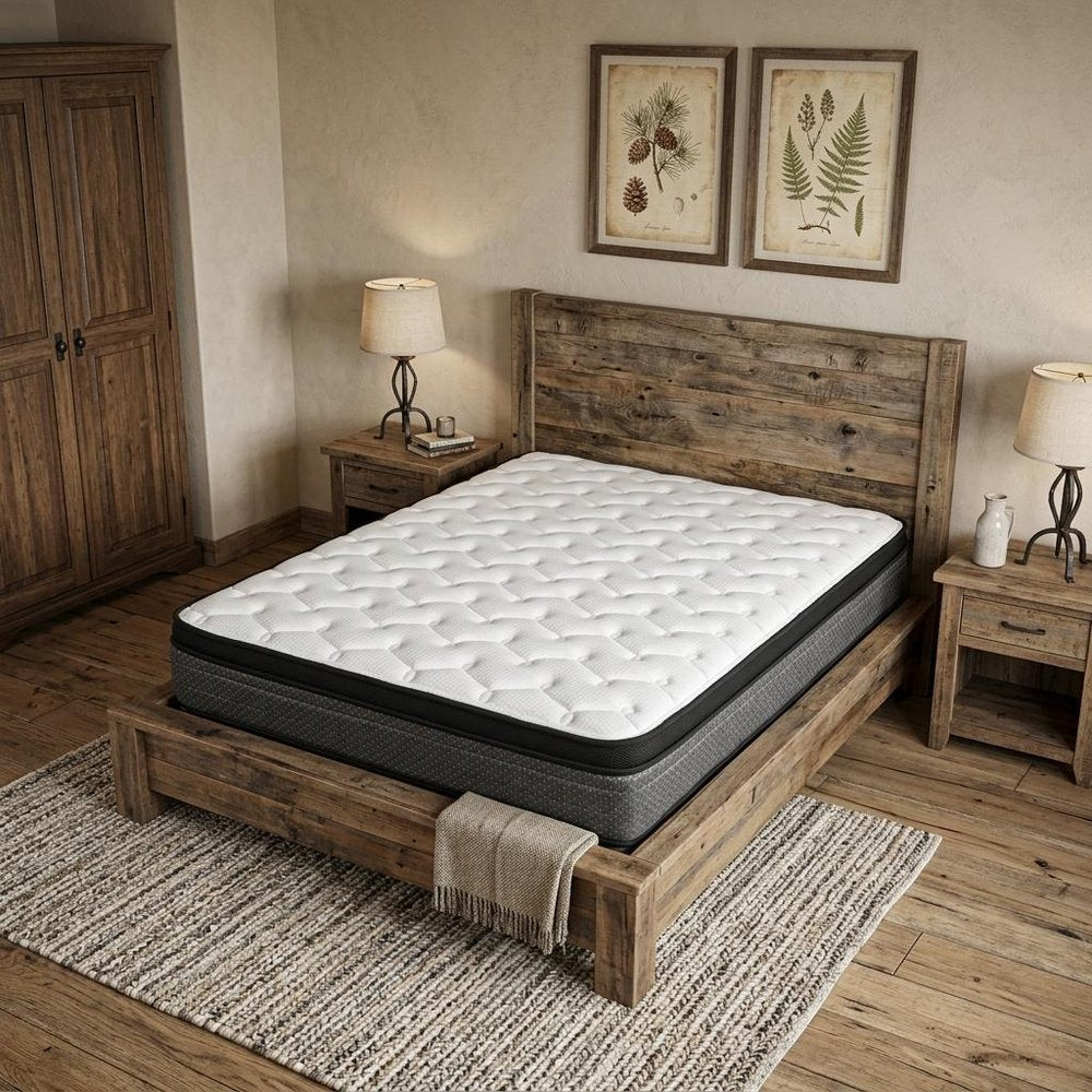 9" Twin Foam Medium Euro Top Foam Mattress