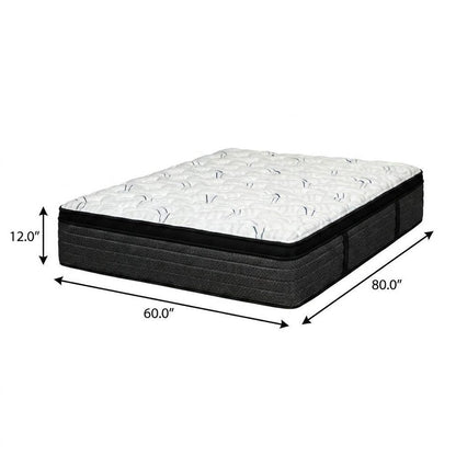 12" Twin Foam Plush Euro Top Hybrid Mattress