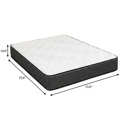 10" Split California King Foam Firm Hybrid Mattress