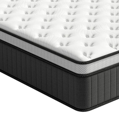 12" Twin Memory Foam Medium Euro Top Hybrid Mattress